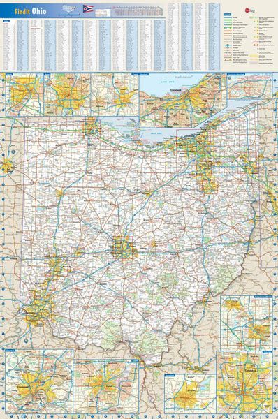 Ohio Wall Map Maps.com
