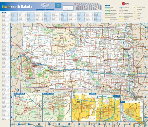 Colome Sd Map South Dakota Wall Map | Map Geek.com