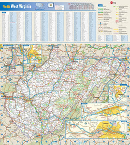 West Virginia Wall Map