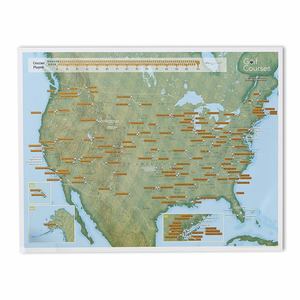 Collect and Scratch, USA Golf by Maps International Ltd.