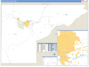 Grand Junction, Colorado Metro Area Wall Map
