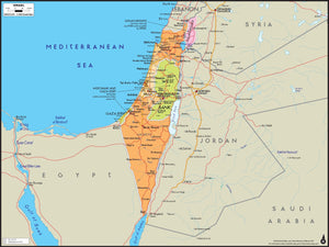 Israel Wall Map