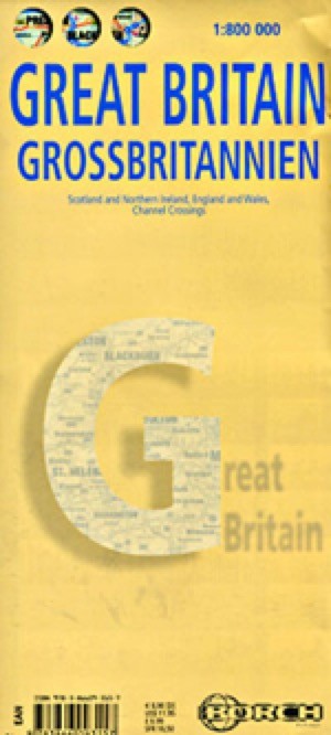 Great Britain Travel Map Eastview