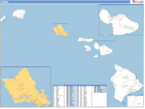 Hawaii ZIP Code Wall Map Market Maps (IDI)