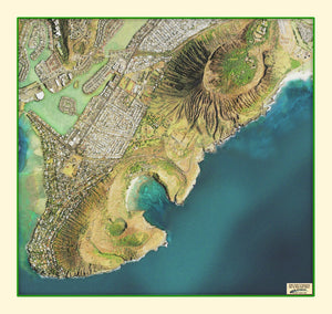 Hanauma Bay Koko Crater from Space