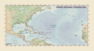 Atlantic Hurricane Tracking Chart