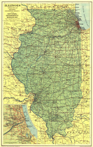 Illinois Map 1931