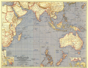 Indian Ocean Map 1941