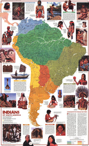 Indians Of South America Map 1982