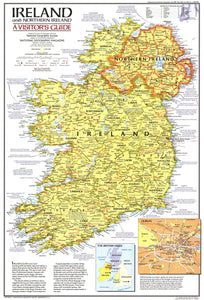 Ireland And Northern Ireland Visitors Guide Map 1981