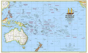 Islands Of The Pacific Map 1974