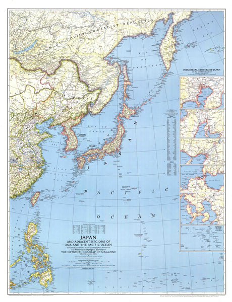 Japan Map 1944 with Asia and the Pacific Ocean Maps.com