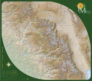 John Muir Trail Wall Map