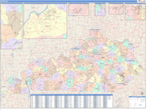 Kentucky Business Wall Map