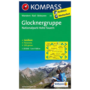 Glocknergruppe Hiking Map By Kompass
