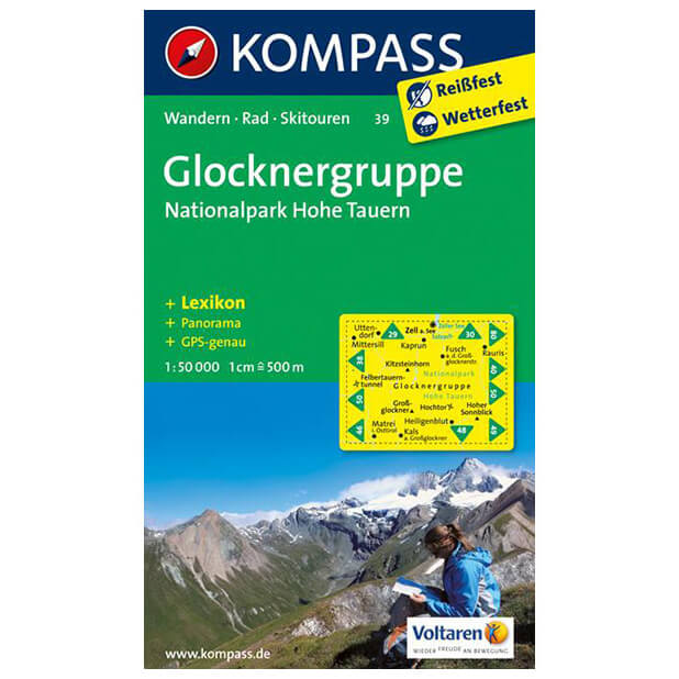 Cover of Glocknergruppe Hiking Map By Kompass