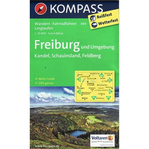 Freiburg und Umgebung Hiking Map By Kompass