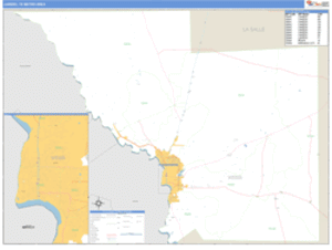 Laredo, Texas Metro Area Wall Map