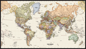 Legacy World Wall Map