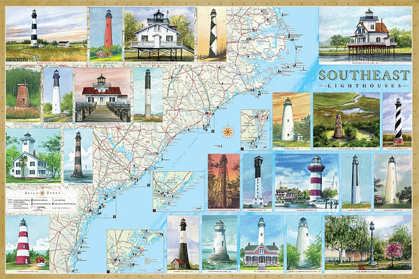 Cover of Southeast Lighthouses Map