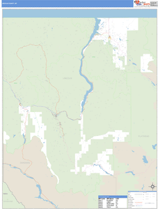 Lincoln County, Montana Zip Code Wall Map