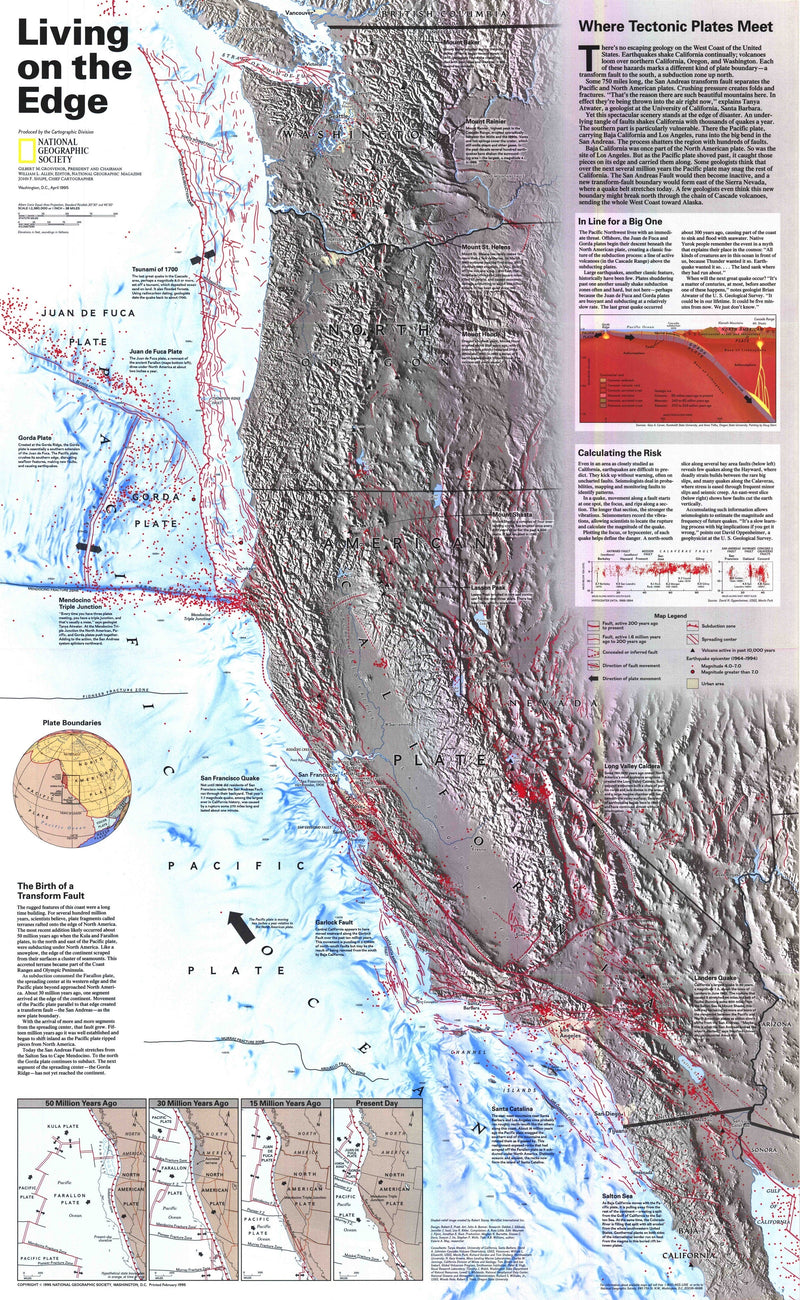 Living On The Edge Map Maps.com