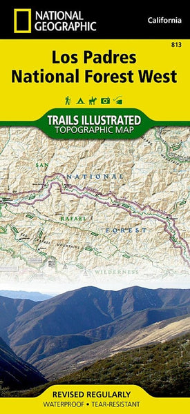 Los Padres National Forest, West, Map 813 by National Geographic Maps Eastview