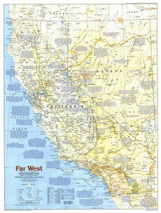 Making Of America, Far West Map 1984 Side 1
