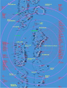 Maldives Resort Wall Map