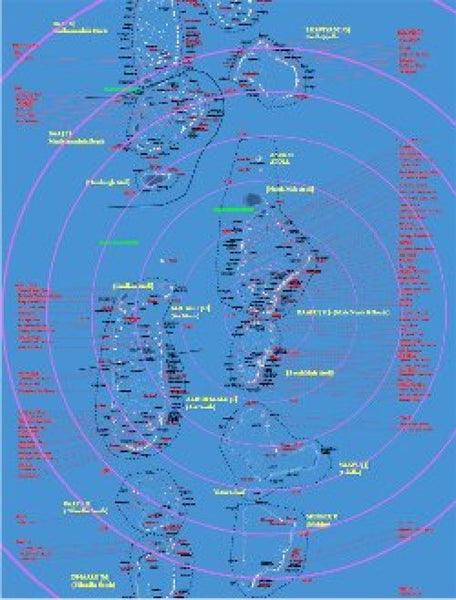 Maldives Resort Wall Map Maps.com