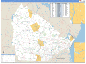 Manchester, New Hampshire Metro Area Wall Map