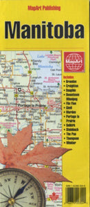 Manitoba, Canada Travel Map
