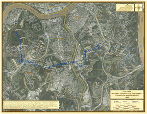 Cincinnati Defenses of the Civil War Map