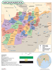 Afghanistan Wall Map