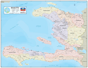 Haiti Wall Map