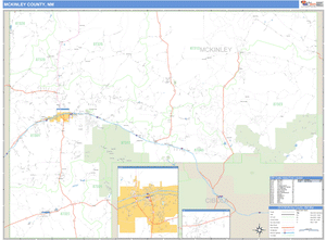 McKinley County, New Mexico Zip Code Wall Map