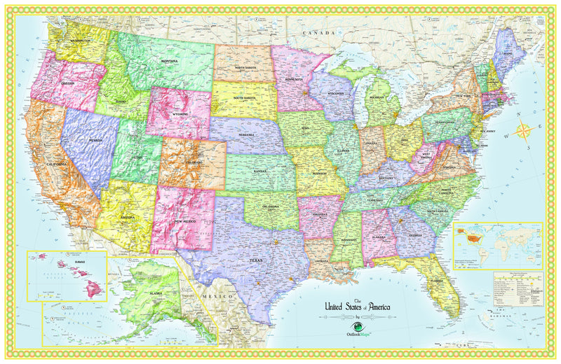 USA Wall Map Maps.com