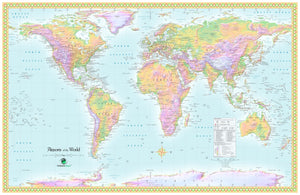 World Airport Wall Map