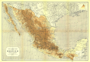 Mexico Map 1911