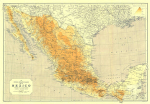 Mexico Map 1914