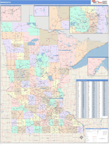 Minnesota Business Wall Map