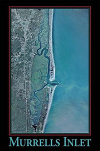 Murrels Inlet Satellite Image Poster by Sealake Products