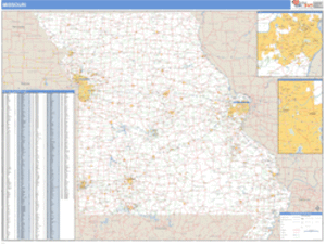 Missouri ZIP Code Wall Map