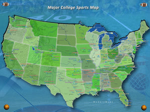 Major College Sports Map