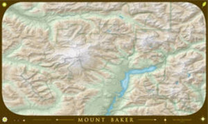Mount Baker Wall Map