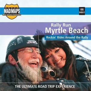 Mad Maps - Rally Run Road Trip Map - Myrtle Beach - by MAD Maps