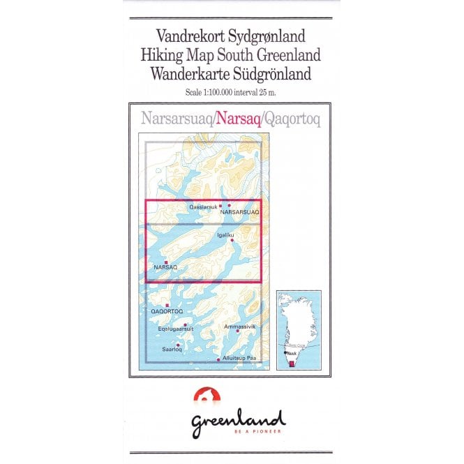 Cover of Narsaq Hiking Map by Greenland Tourism