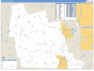 Nashua, New Hampshire Metro Area Wall Map