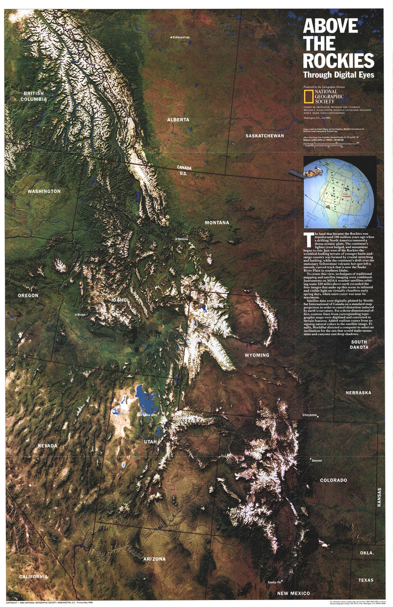 Above The Rockies Map 1995 Maps.com