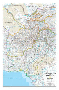 National Geographic Afghanistan and Pakistan Wall Map 